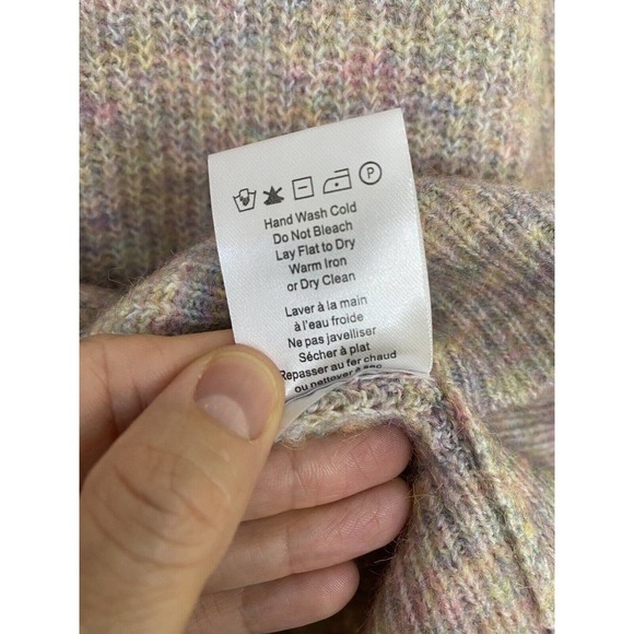Heartloom Size XS Multicolor Crew Neck Knitted Sweater Soft Hand Wash - Picture 6 of 8